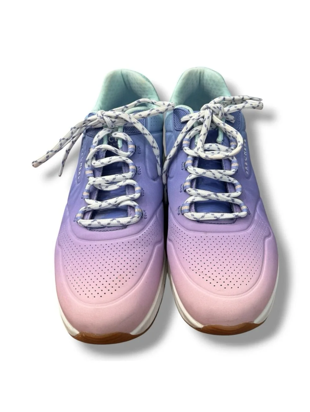 Skechers Uno 2 Ombre Away Blue Multi Activewear Athleisure Women’s Size 10